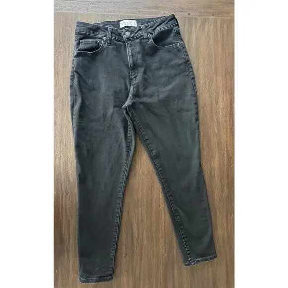 Abercrombie & Fitch Jeans Womens 29 Black The Super Skinny Ankle High Rise Black - Picture 9 of 10